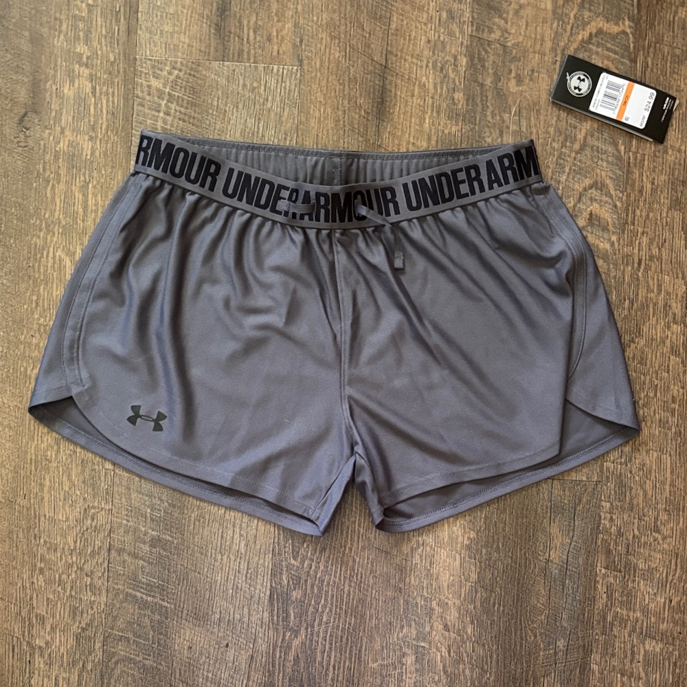 Under Armour Women's Charcoal Athletic Shorts
